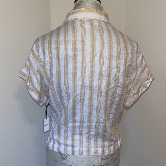 FOREVER 21 LIGHTWEIGHT LINEN/RAYON CROP TOO NWT - Picture 4 of 6